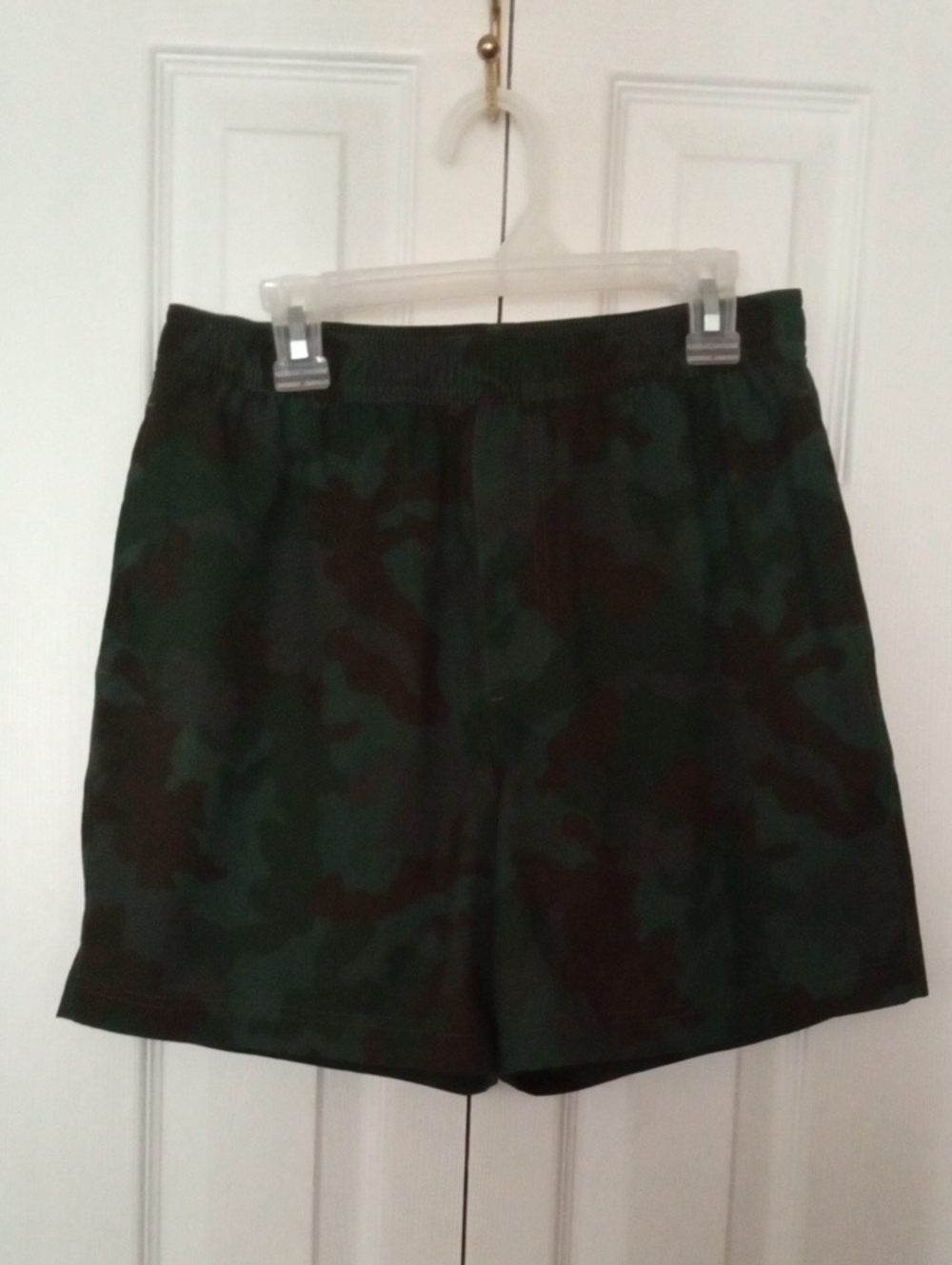 chubbies Dark Green & Black Camo Athletic Shorts